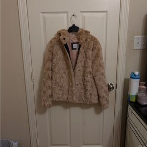 BCBGeneration Beige Teddy Jacket